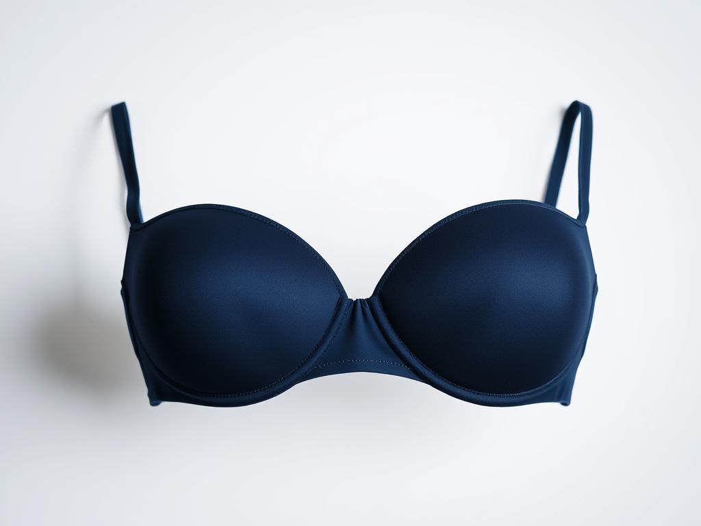 Balconette bra showing horizontal cup design and wide-set straps