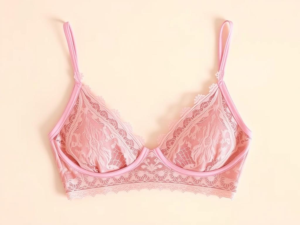 Lace bralette showing lightweight design without underwire or padding