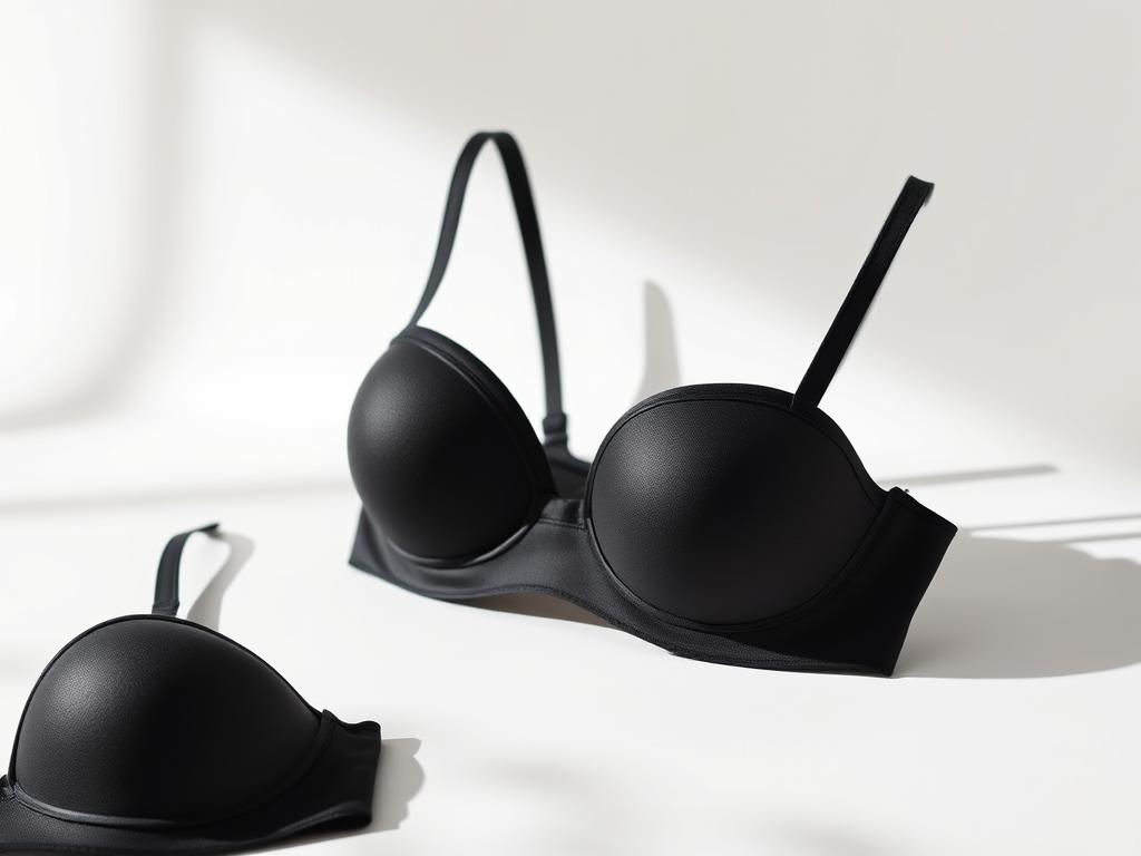 Push-up bra showing angled padding design that creates cleavage and lift